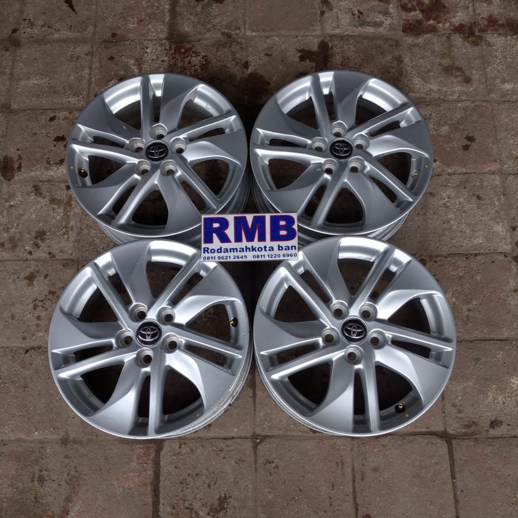 Velg bekas mobil oem copotan sienta ring 15 lebar 5 baut 5x100 velg only
