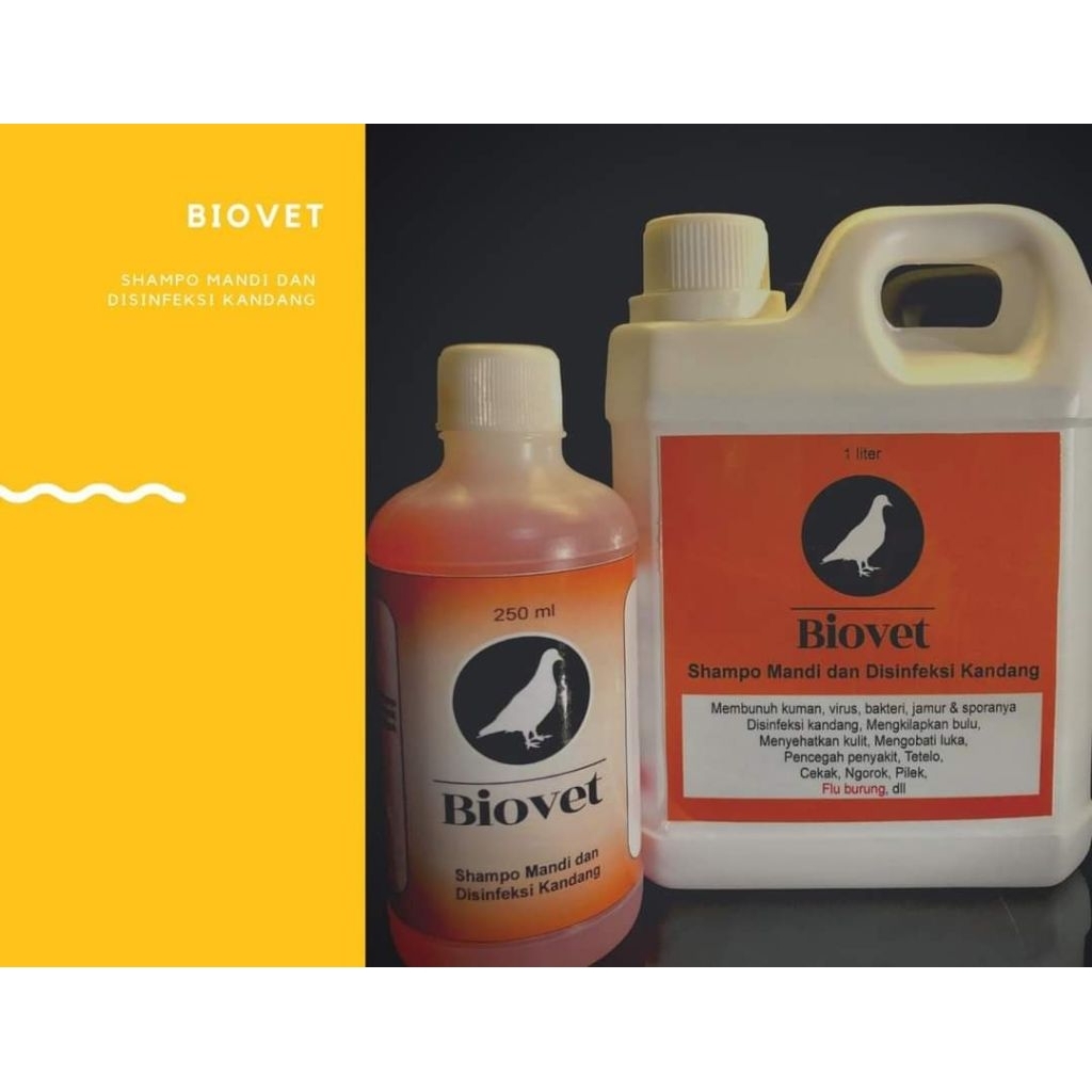 BIOVET Sampo burung merpati & disinfektan 250ml
