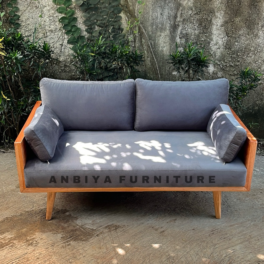 Sarung dudukan Jok dan Bantal sofa kayu