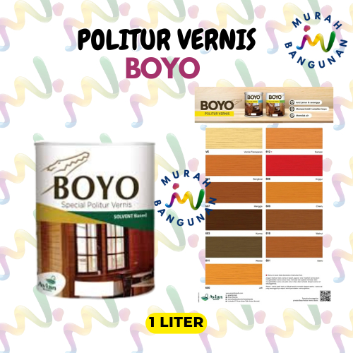 Boyo Special Politur Vernis 1 Ltr / Politur Cat Kayu