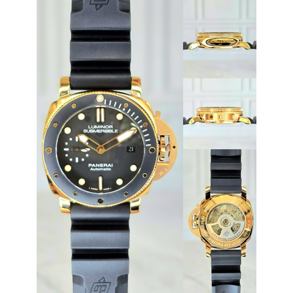 JAM TANGA PRIA PANERAI LUMINOR SUBMARSIBLE 1950 PAM 00974 AUTOMATIC