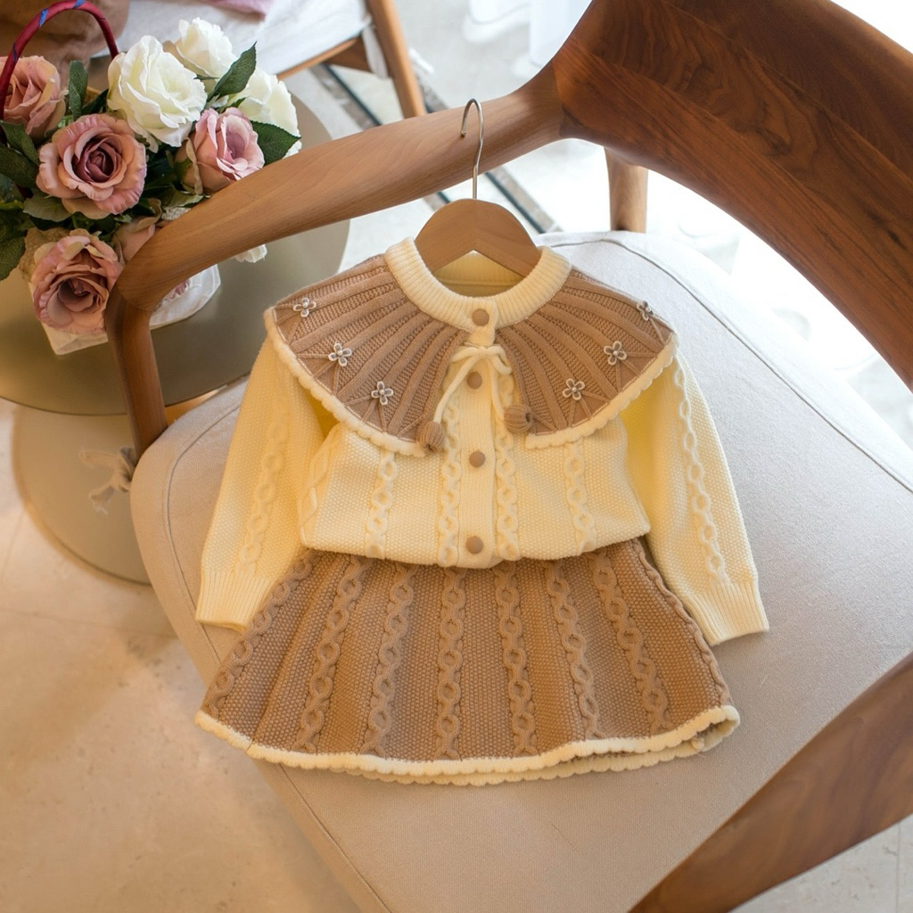 Akira knit set / oneset knit / setelan knit anak / knit anak perempuan