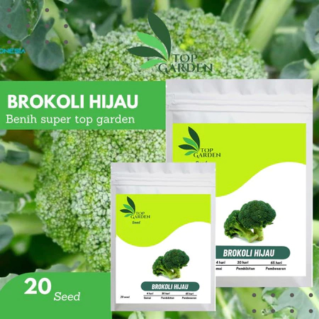 Top Garden Benih Sayuran Brokoli Hijau Bibit Brokoli