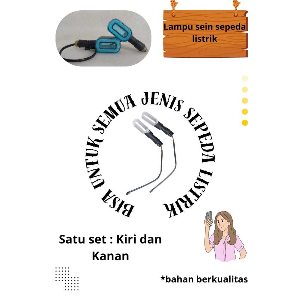 LAMPU SEIN SET SEPEDA LISTRIK