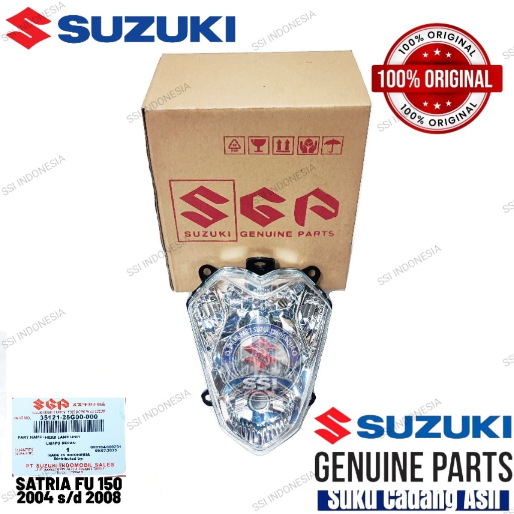 REFLEKTOR LAMPU DEPAN SATRIA FU 150 BATOK KECIL  2004 s/d 2008 ORIGINAL NEW SUZUKI 100% 35121-25G00-