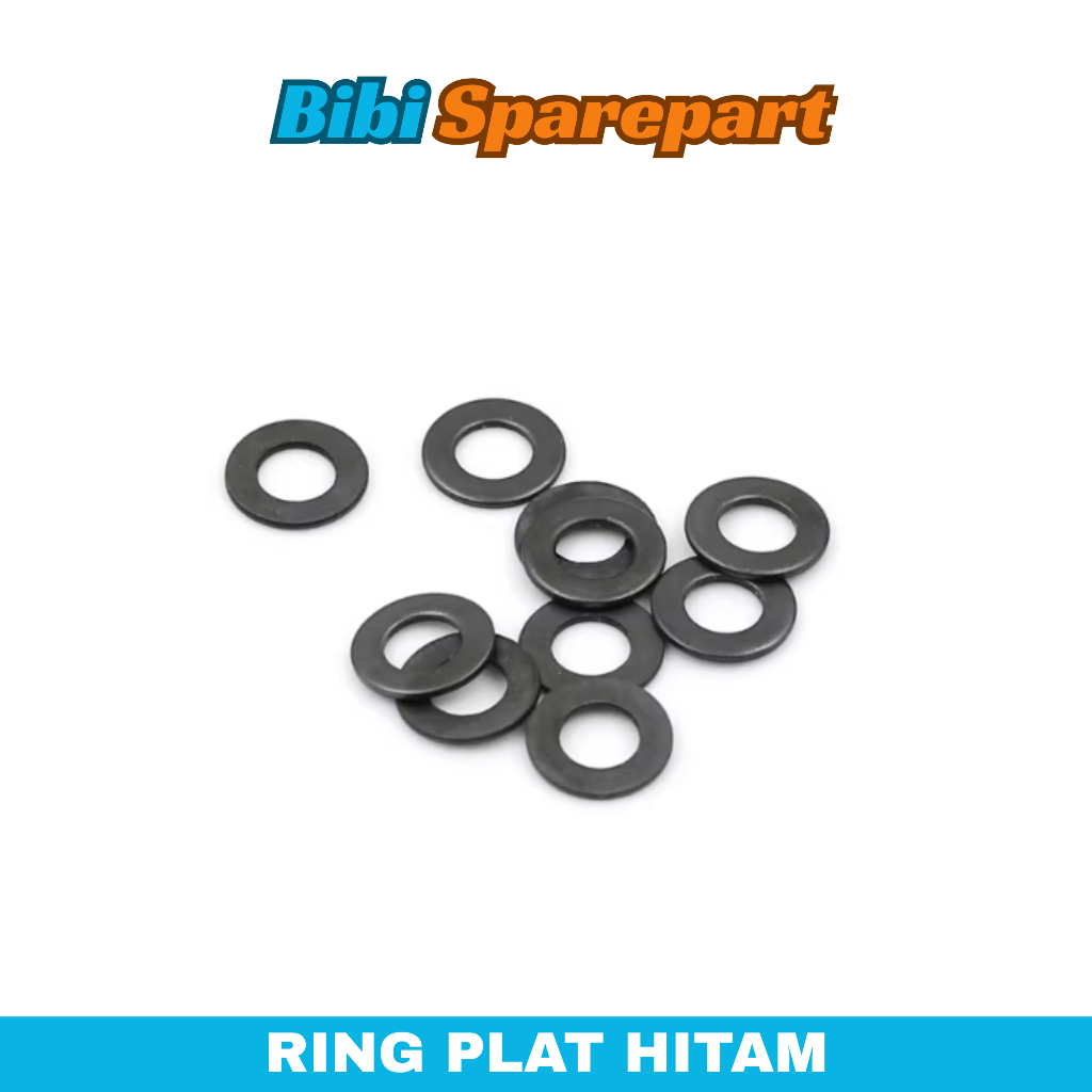 Ring Baut Laptop M3 M2 M4 M5 M6 Ring Plat Baja Hitam Ring Sekrup Laptop Flat Ring Screw