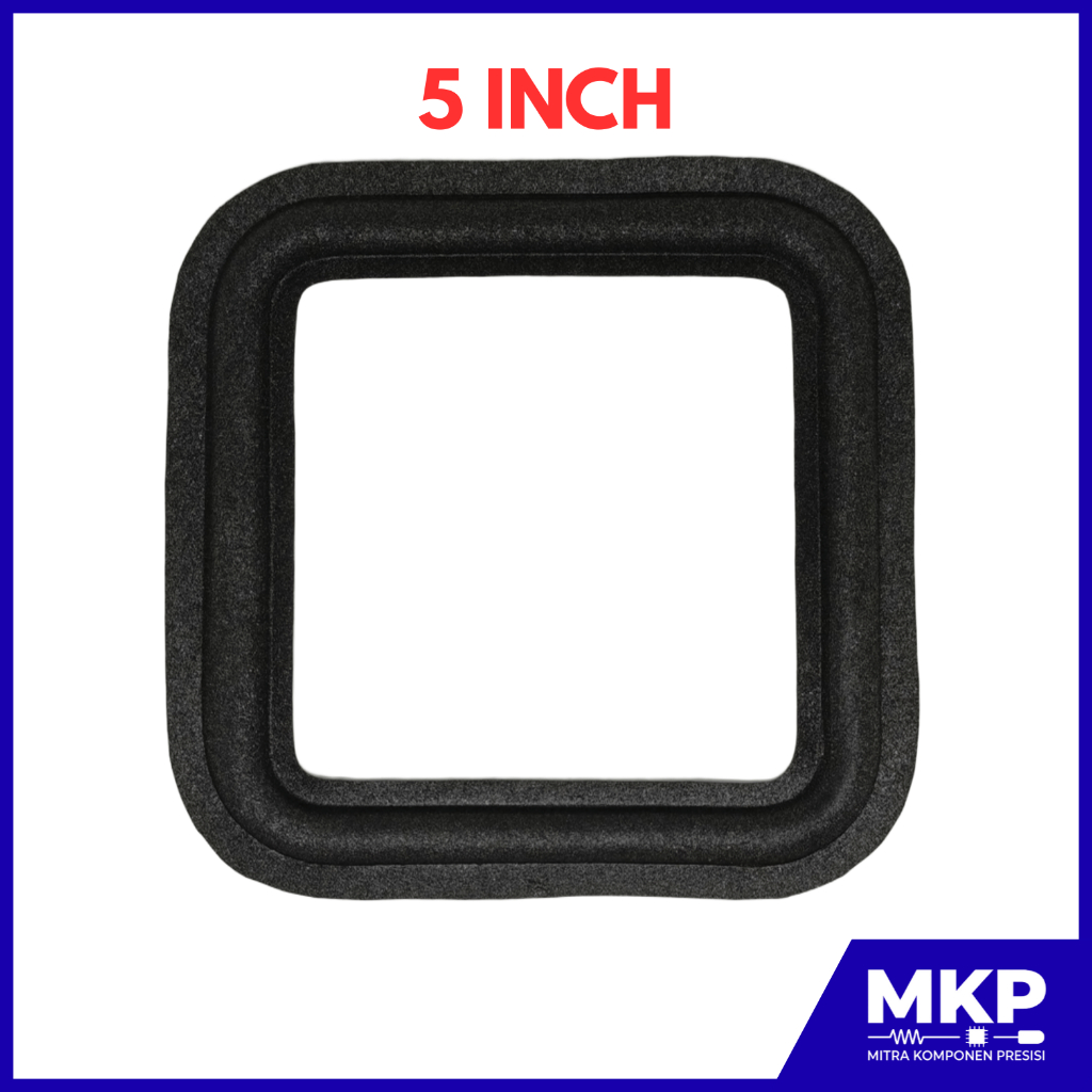 KARET WOOFER SPEAKER PERSEGI 5 INCH SPON PINGGIRAN