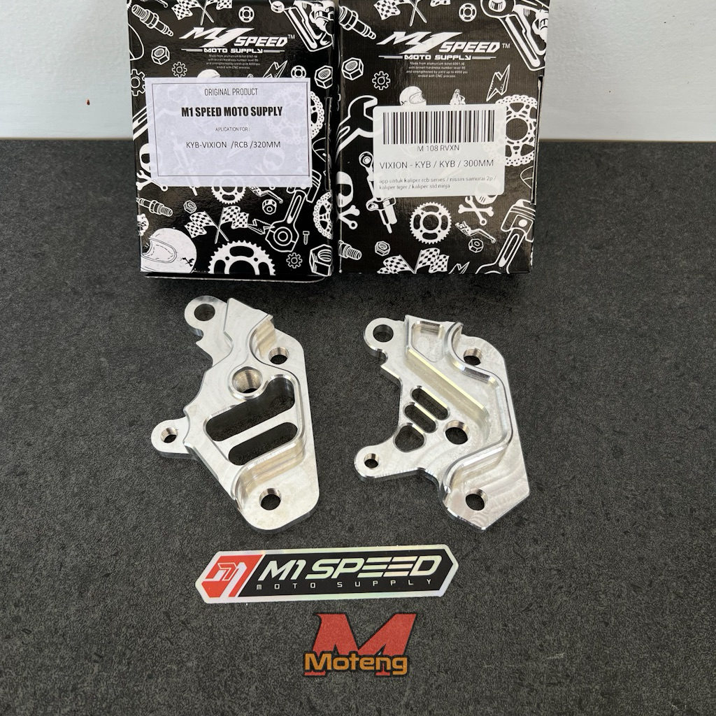 breket cnc kaliper RCB / nissin samurai / kaliper standar tiger & ninja Pnp shock KYB / vixion old d