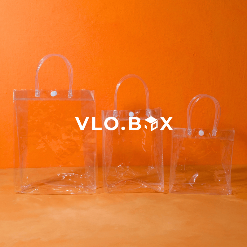Tas PVC transparan | tas hampers | tas bening goodie bag
