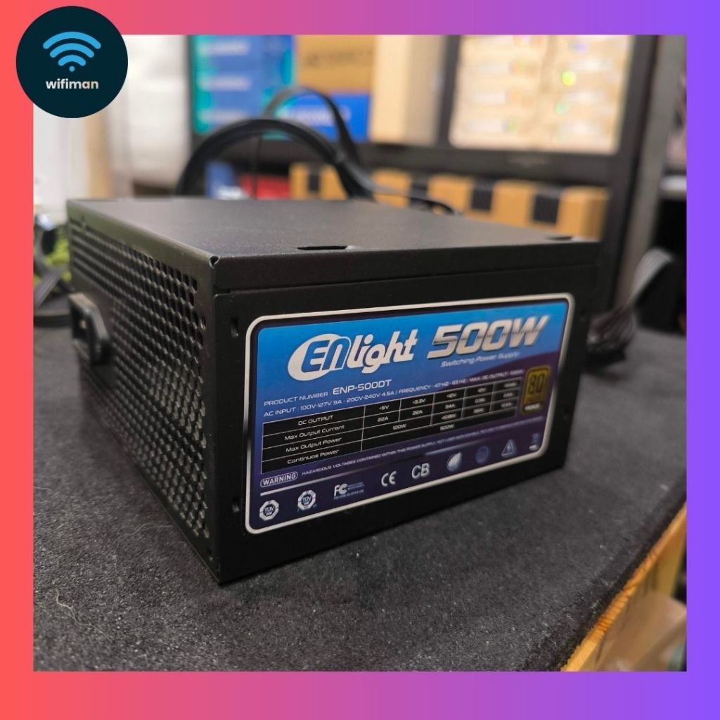 Enlight 500W Pure PSU - Power Supply PC Komputer 500 Watt Kantoran