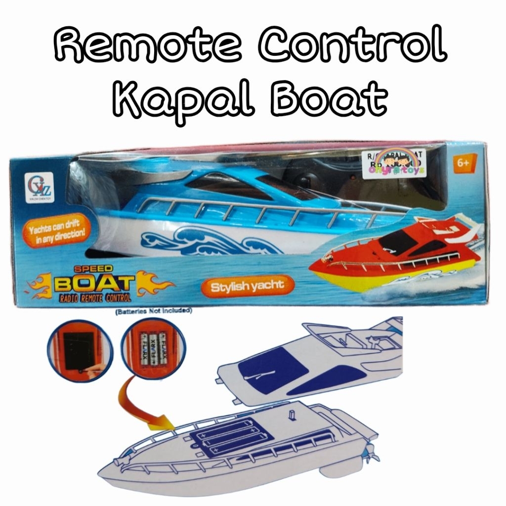 Mainan Anak Remote Control Kapal Boat