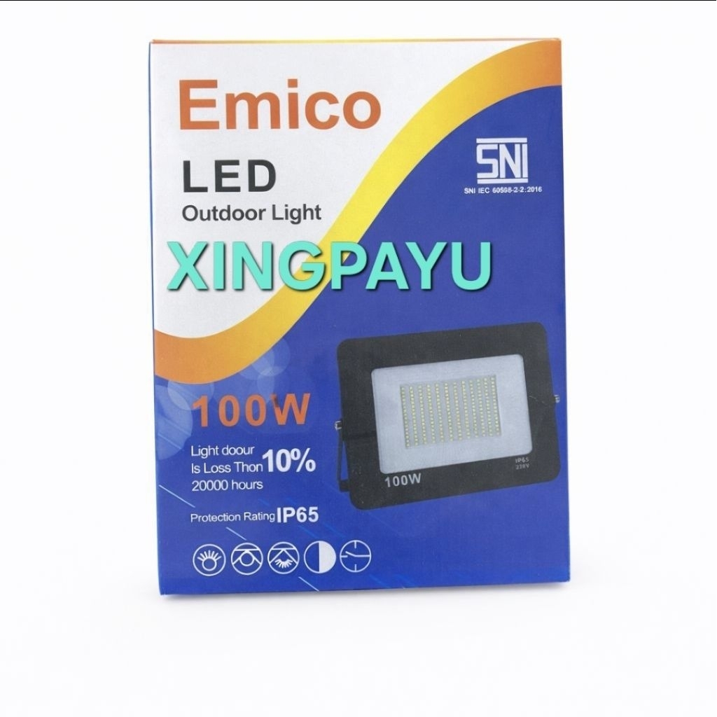 Kap Lampu Sorot LED Emico 100 Watt Slim