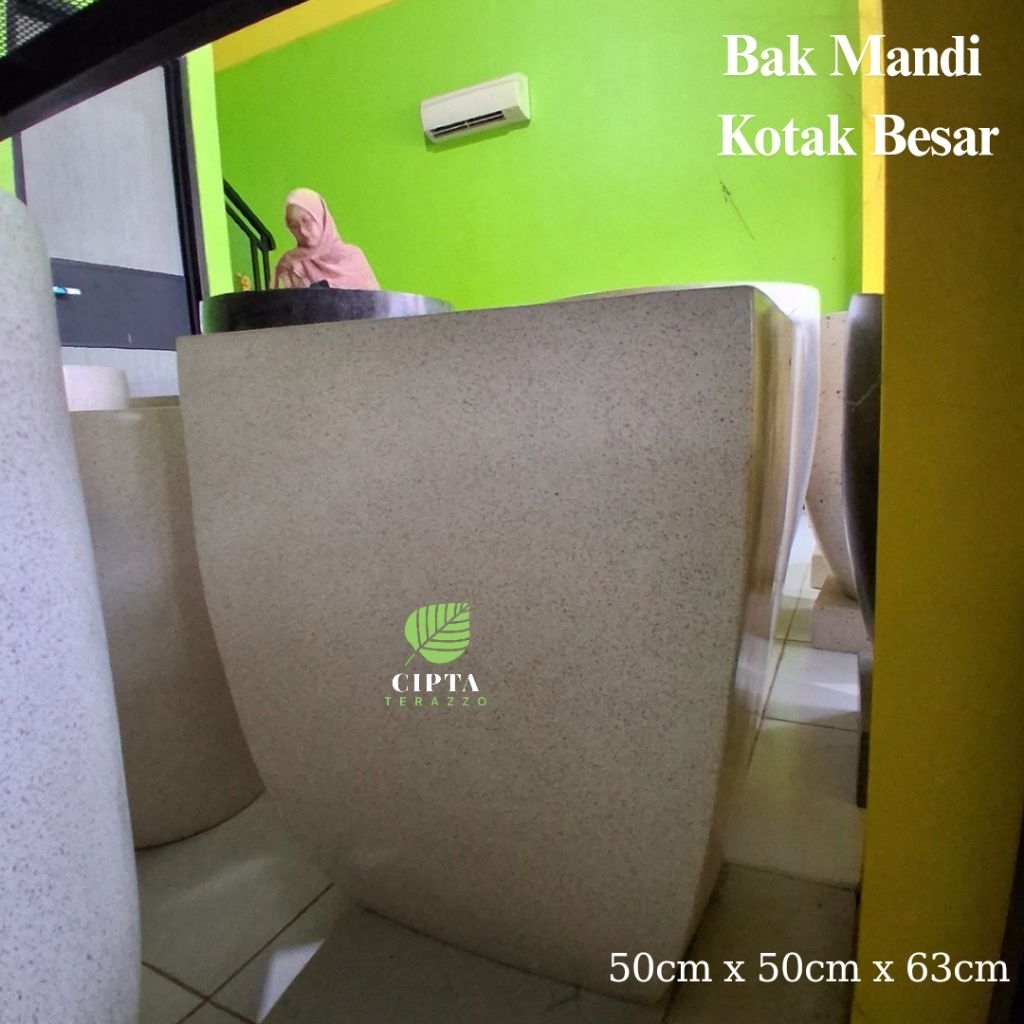 Bak Mandi Kotak Besar Terrazo | Bak Mandi Type Kotak Besar | bak mandi teraso