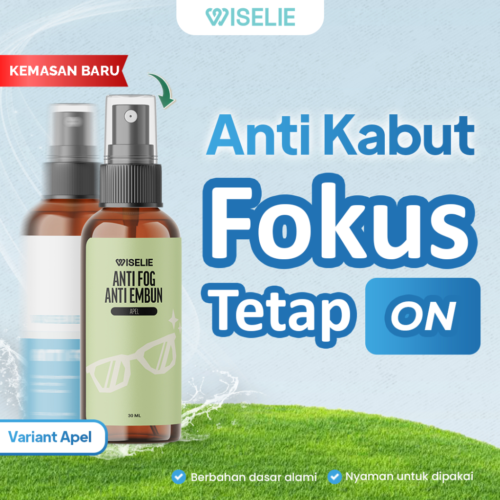 Wiselie Cairan Pembersih Kacamata Anti Fog Pembersih Kacamata Spray Anti Fog Pembersih Kacamata Anti