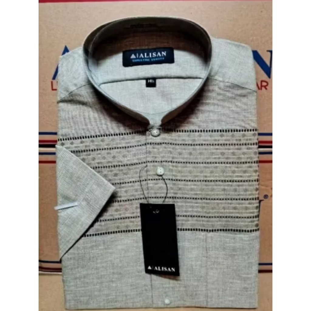 KEMEJA ALISAN KOKO FASHION LENGAN PENDEK