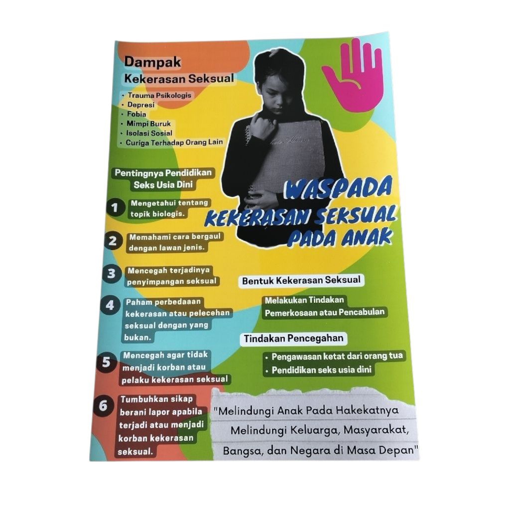 Poster Dampak Kekerasan Seksual pada Anak | Edukasi Pencegahan Kekerasan Seksual