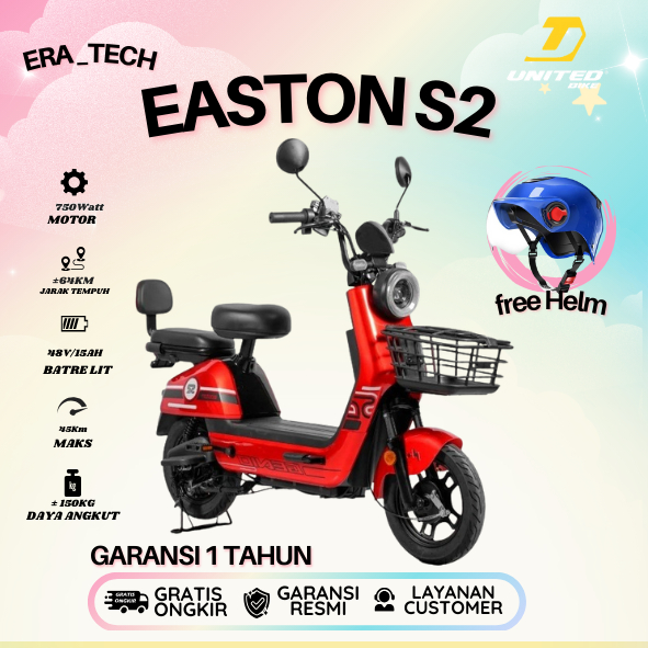 UNITED Sepeda Listrik GENIO EASTON S2 BY UNITED 750 Watt Electric E Bike