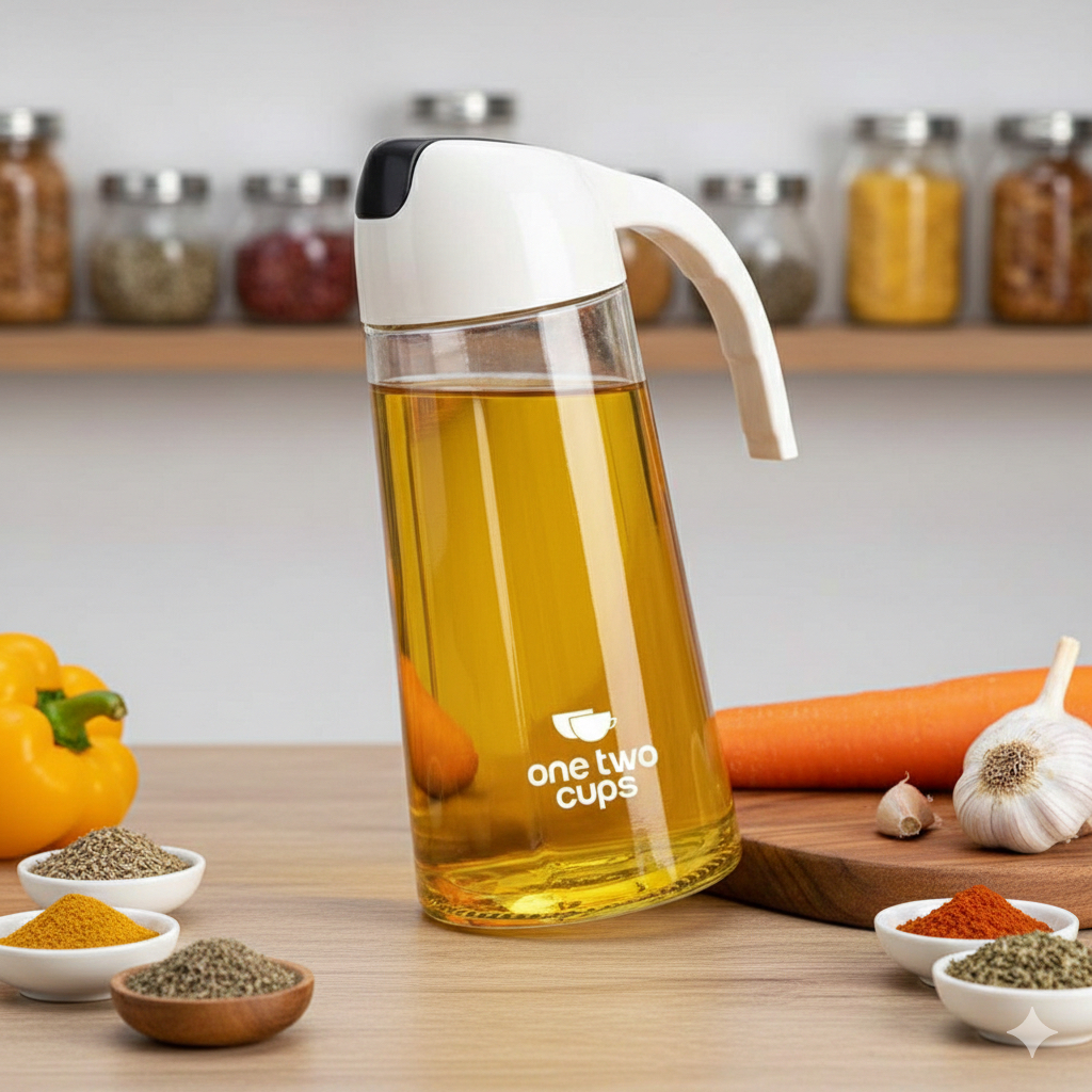 Botol Minyak & Bumbu Kaca 630ml – Gelas Multifungsi