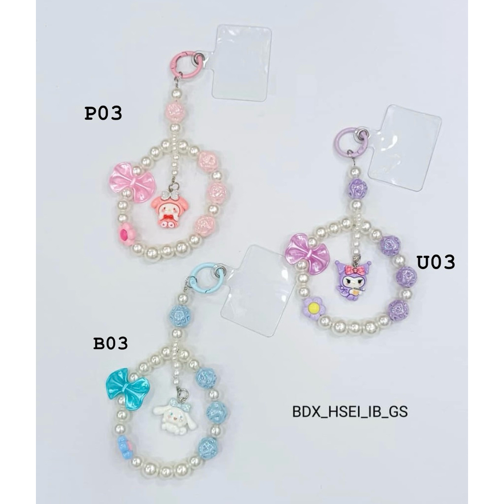 DAVINCI - ID Strap hp / aksesoris gantungan hp/ bag charm / strap tali gantungan hp