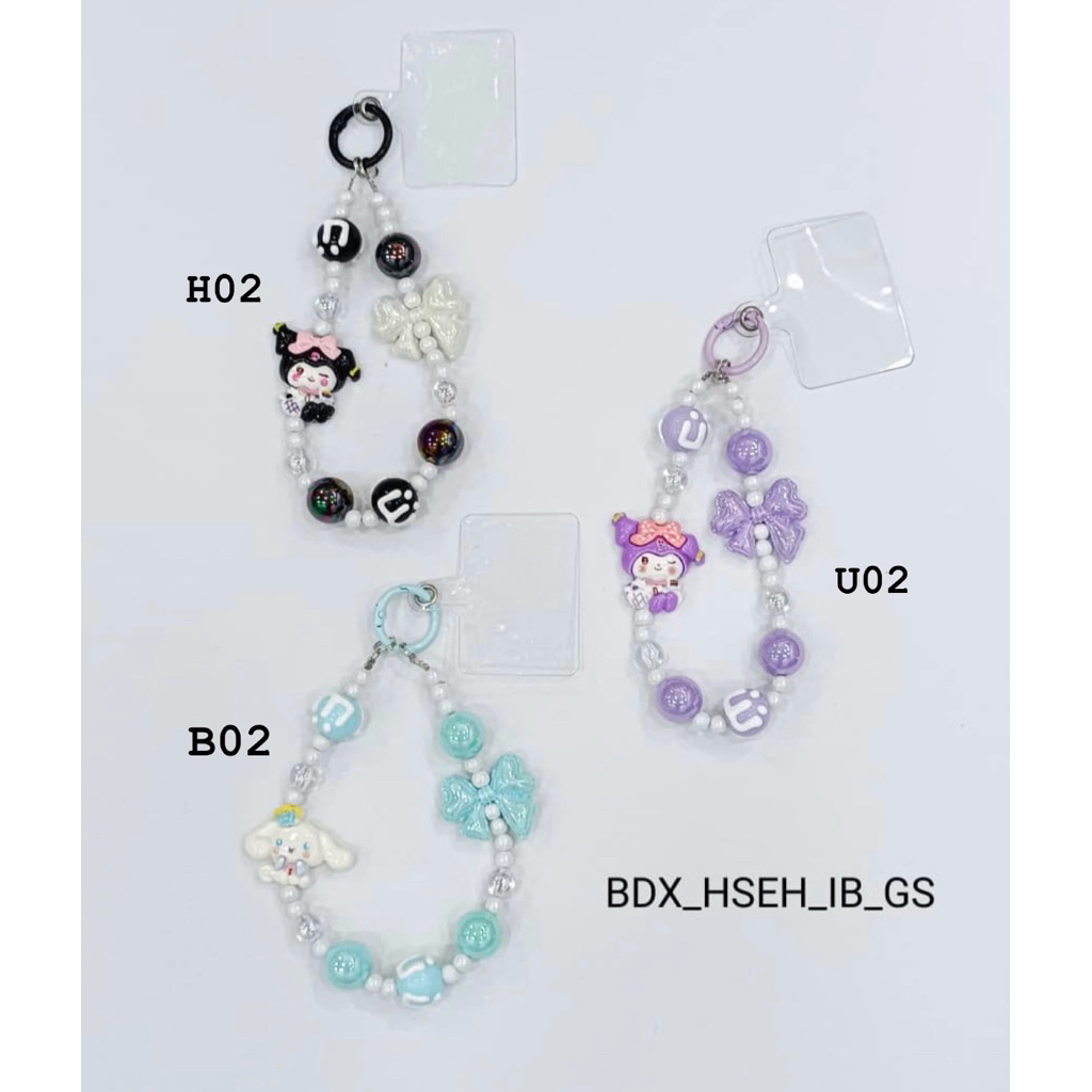 DAVINCI - ID Strap hp / aksesoris gantungan hp/ bag charm / cinamoroll kuromi strap tali gantungan h