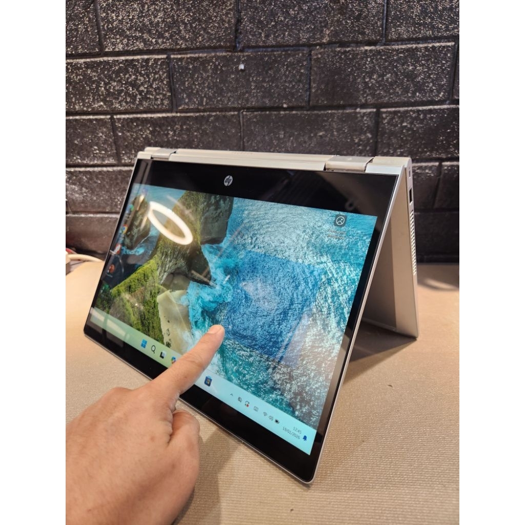 Laptop 2in1 HP Probook X360 435 G8 Amd Ryzen 7 5800u (16 Cpus) Ram 32GB Ssd 512GB Layar 13in Touchsc