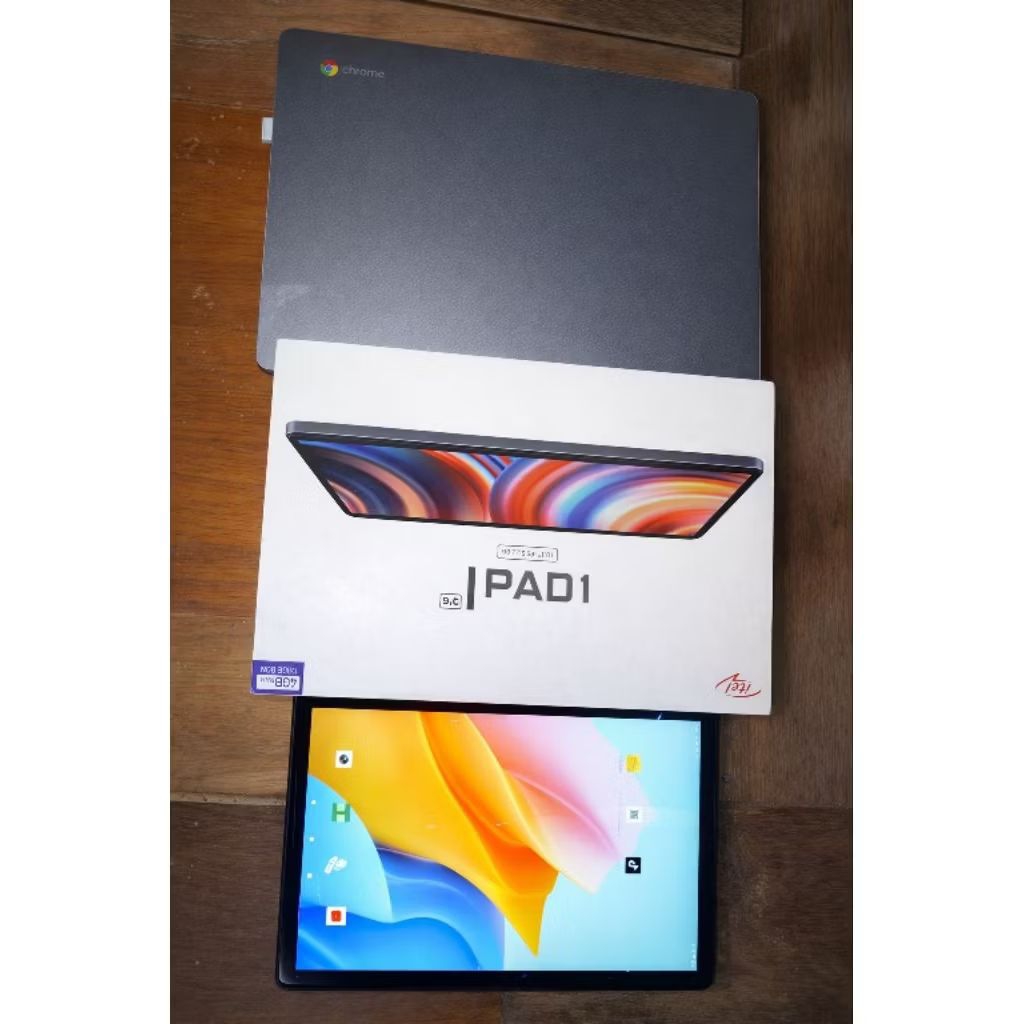 tablet itel pad 1 & laptop samsung chrome book