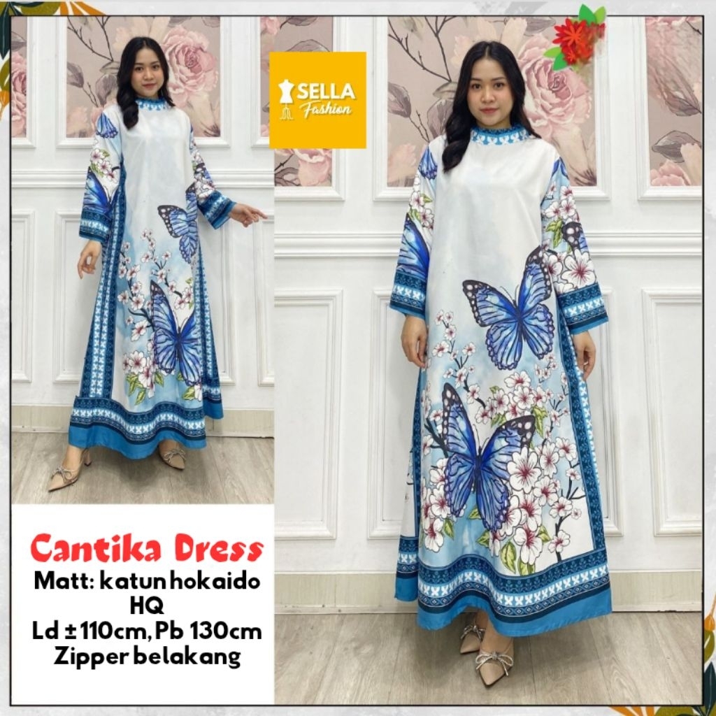 dress katun hokaido jumbo ld120 gloria helio kawaii naura gracella arra leafy melina midori cantika 