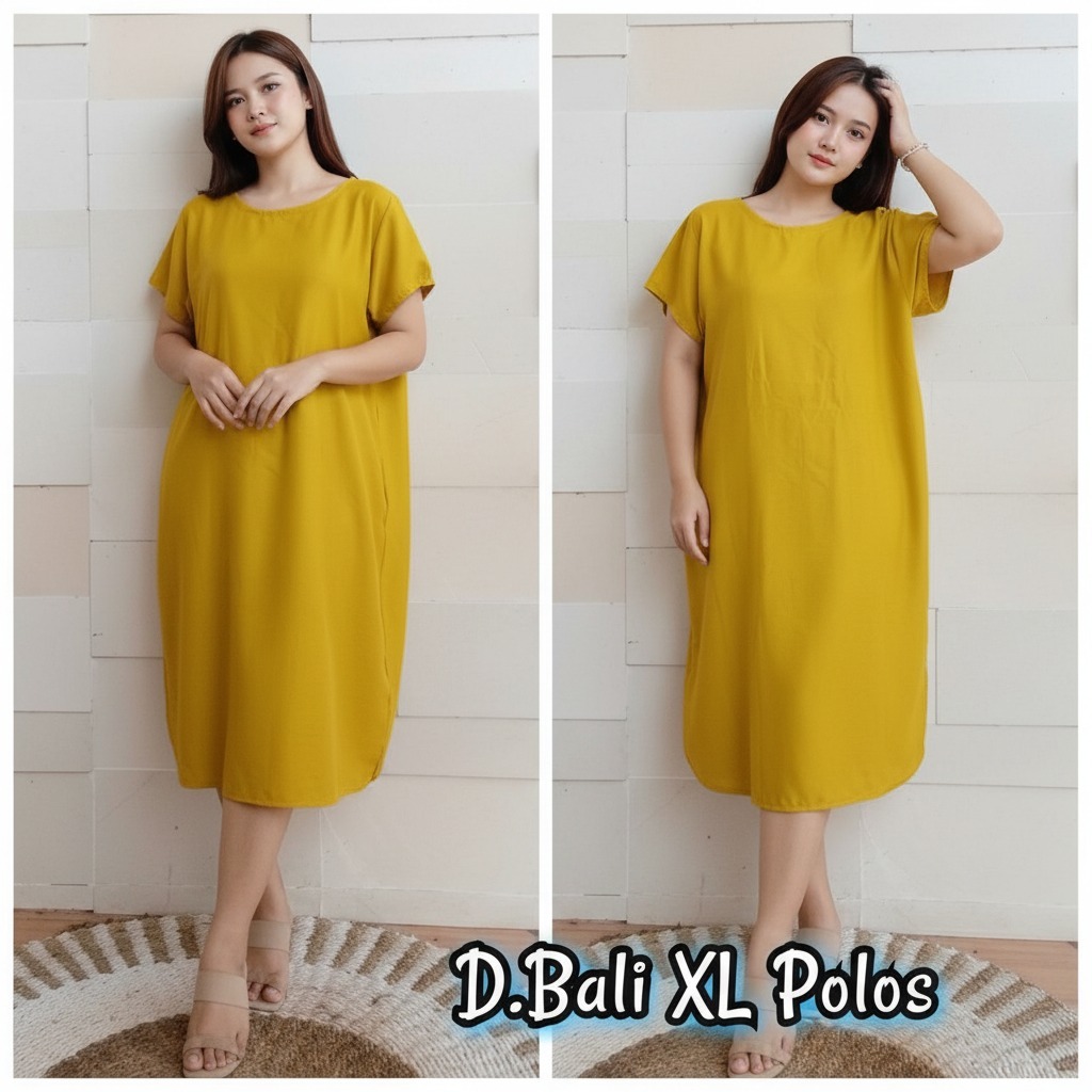 DASTER BALI / DRESS BALI SIZE XL POLOS