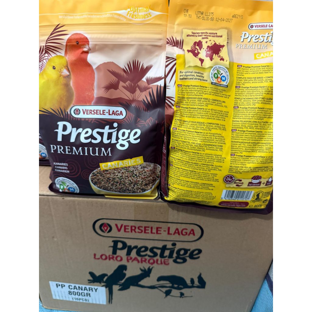 Prestige kenari Versele-Laga Prestige Premium 800gram Pakan Burung Kenari Optimal Freshness untuk Ke
