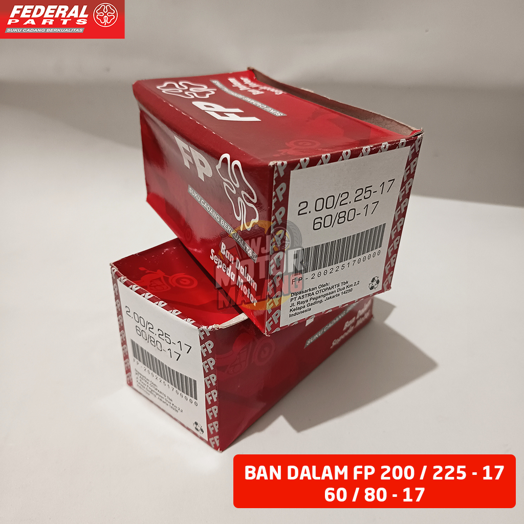 Ban Dalam FP Federal Parts UK 200/225 Ring 17 Ban Dalam Motor 60/80 - 17