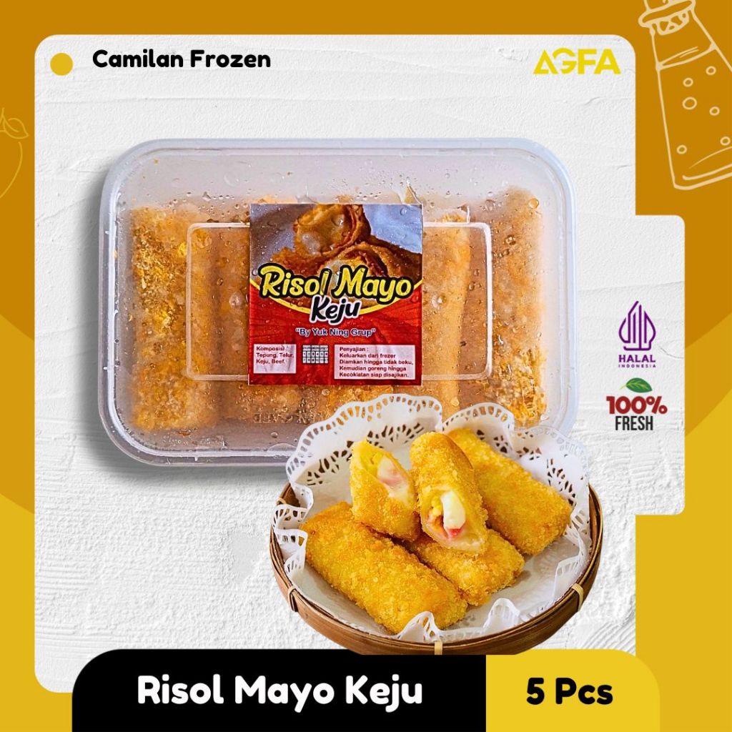 Frozen Food Homemade | Pisang Cokelat / Sosis Solo, Perkedel Kentang Daging, Lumpia Ayam & Risol May