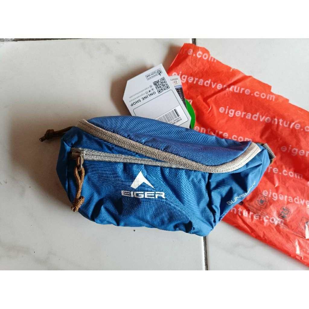 [NEW] Eiger Waist Bag Sunshiny 1L Tas Pinggang Selempang Pria - Biru