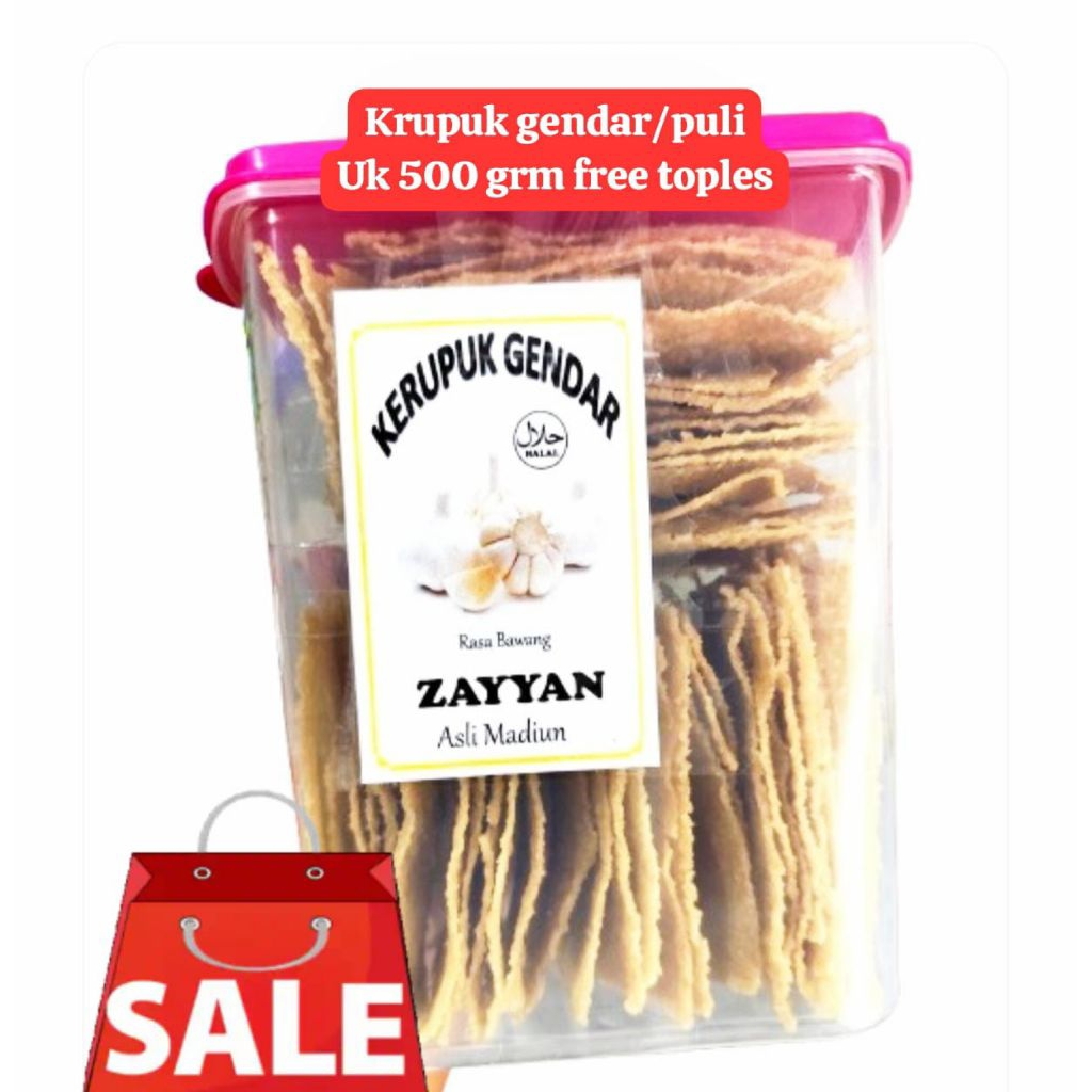 Kerupuk Gendar Mentah / Kerupuk Beras Asli 500gr