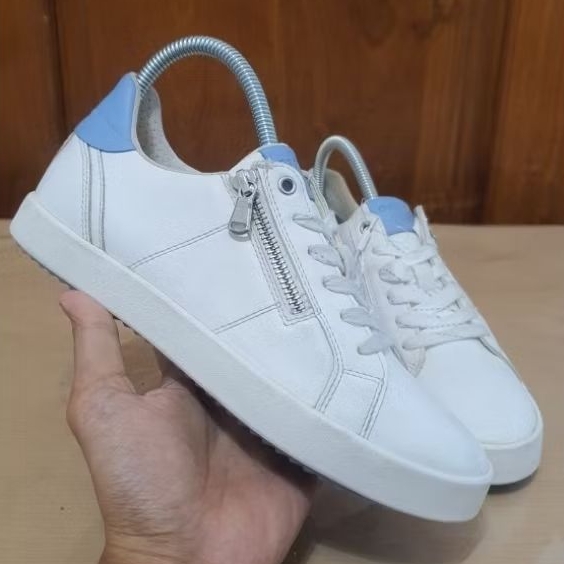 Geox original white blue casual