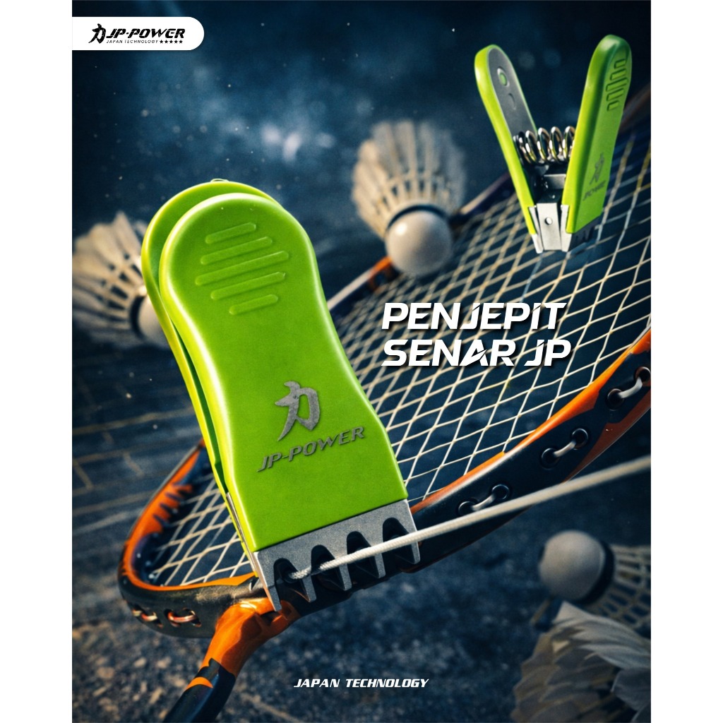 Penjepit Senar Badminton Original JP POWER Jepitan Senar Raket Mesin Manual Penahan Pasang Senar