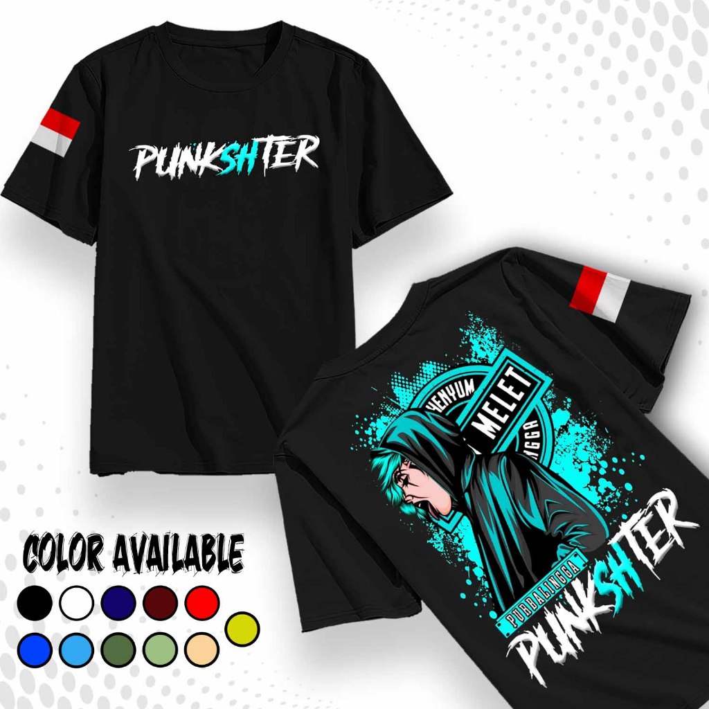 KAOS PUNKSHTER BIRU / KAOS PSHT / KAOS PUNK/ PSHT