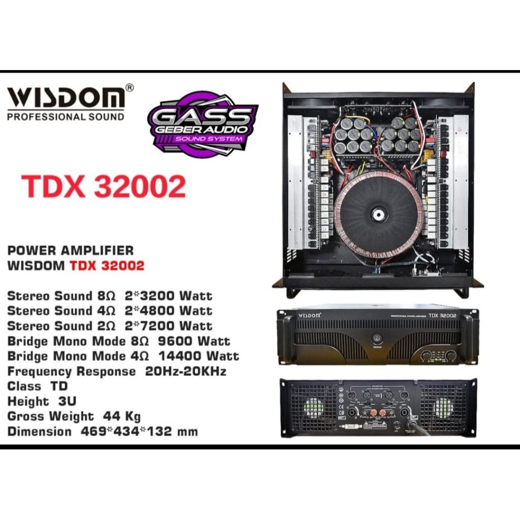 power amplifier wisdom tdx 32002 power wisdom tdx32002 power class td wisdom