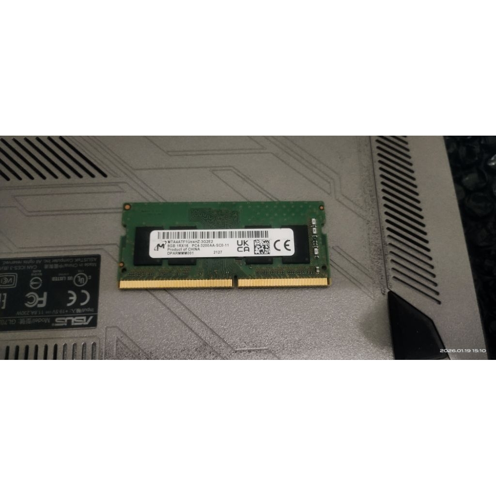 SODIMM DDR4 8GB Micron 3200mhz 3200AA