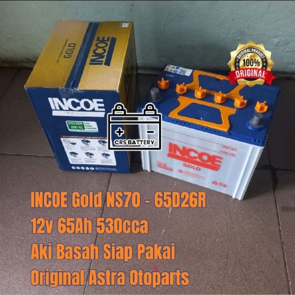 Aki Mobil Toyota Kijang Kapsul, Kijang Grand Incoe Gold NS70 65Ah