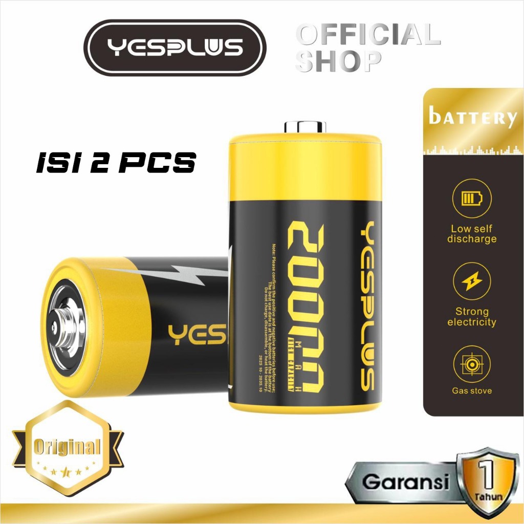 Baterai YESPLUS YS-933 Size D R20 1.5V 20.000mAh Battery isi 2pcs