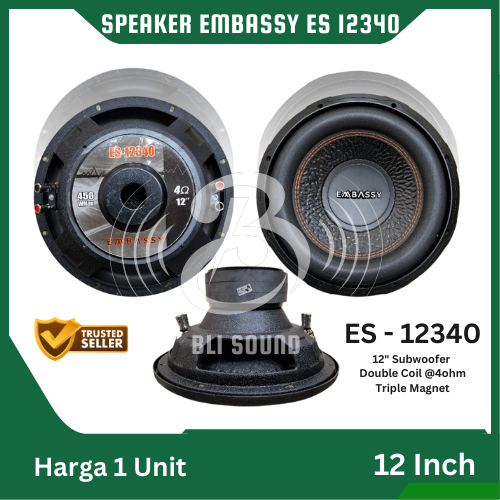 SPEAKER SUBWOOFER 12 INCH EMBASSY ES 12340 ES12340 ORIGINAL