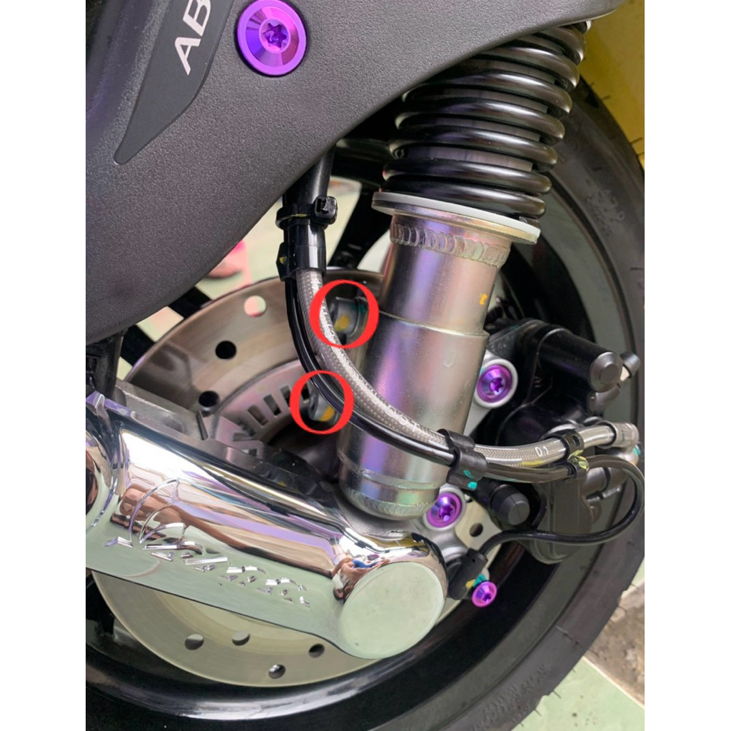 baut titanium breket shock depan vespa matic harga 2 baut