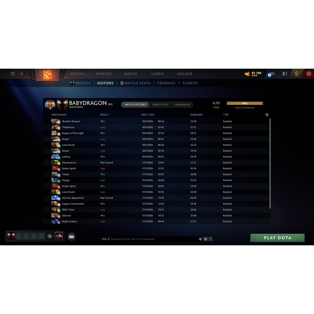ID Dota 2 Rank Immortal 6k++ Termurah dan proses cepat