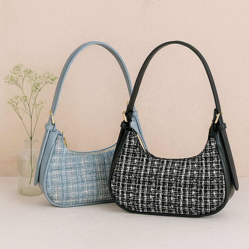 Casy Bag - Tas bahu Wanita - Hobo bag - Shoulder bag kanvas premium