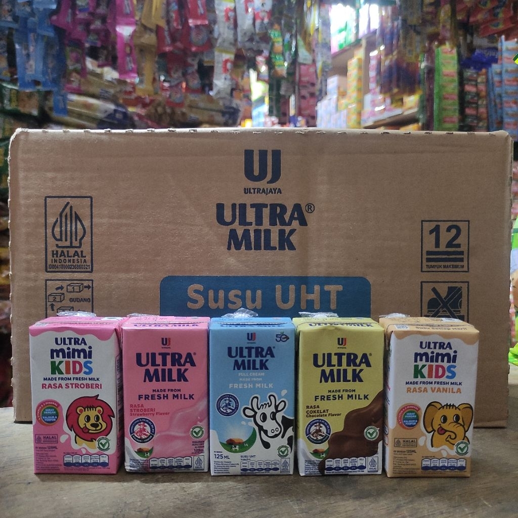 Susu UHT Ultra 125ml | UHT ULTRA 125ML | Ultra Mimi 125ml
