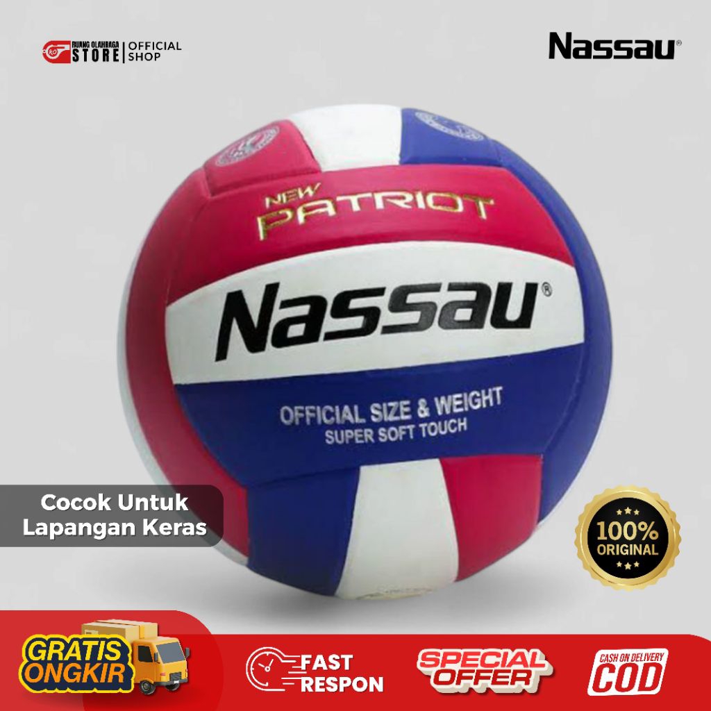 Bola Voli NASSAU Patriot Size 5 Original