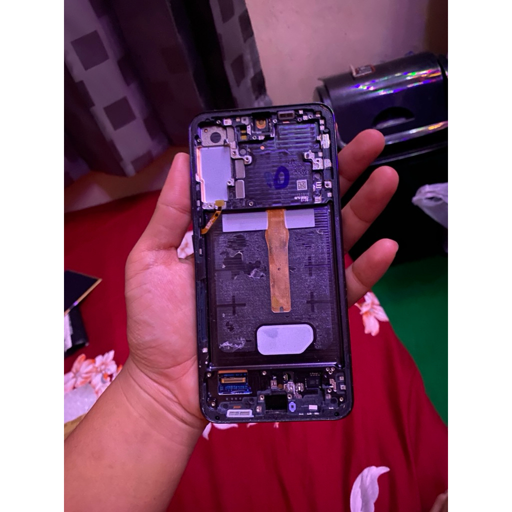lcd copotan samsung s22 plus original minus greenline 3