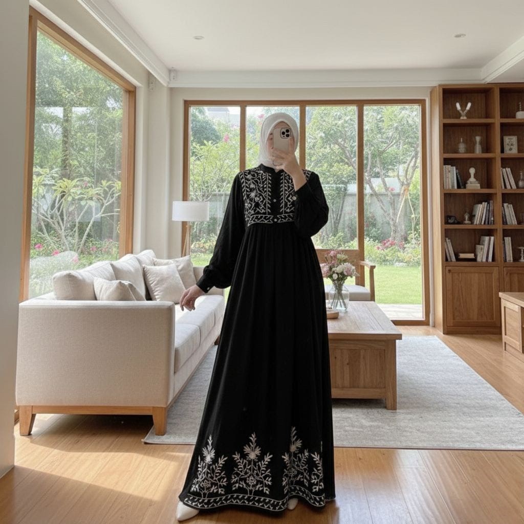 HUMAIRA GAMIS RAYON MIX BORDIR LD 110 // GAMIS BORDIR // GAMIS MUSLIMAH TERBARU REMAJA // GAMIS HIJA