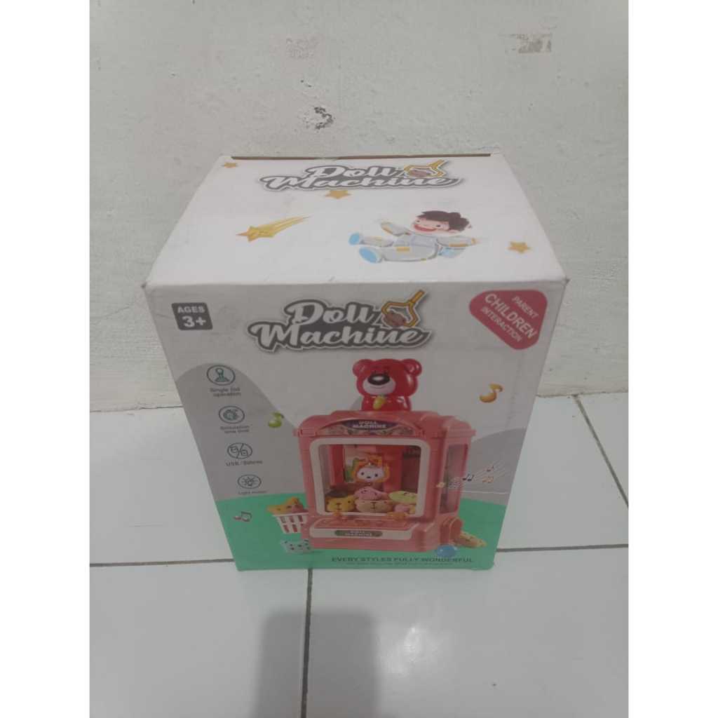 Mainan Mesin Capit Boneka Jumbo/ Mesin Capit Boneka Anak/ Claw Doll Machine Pink Bear