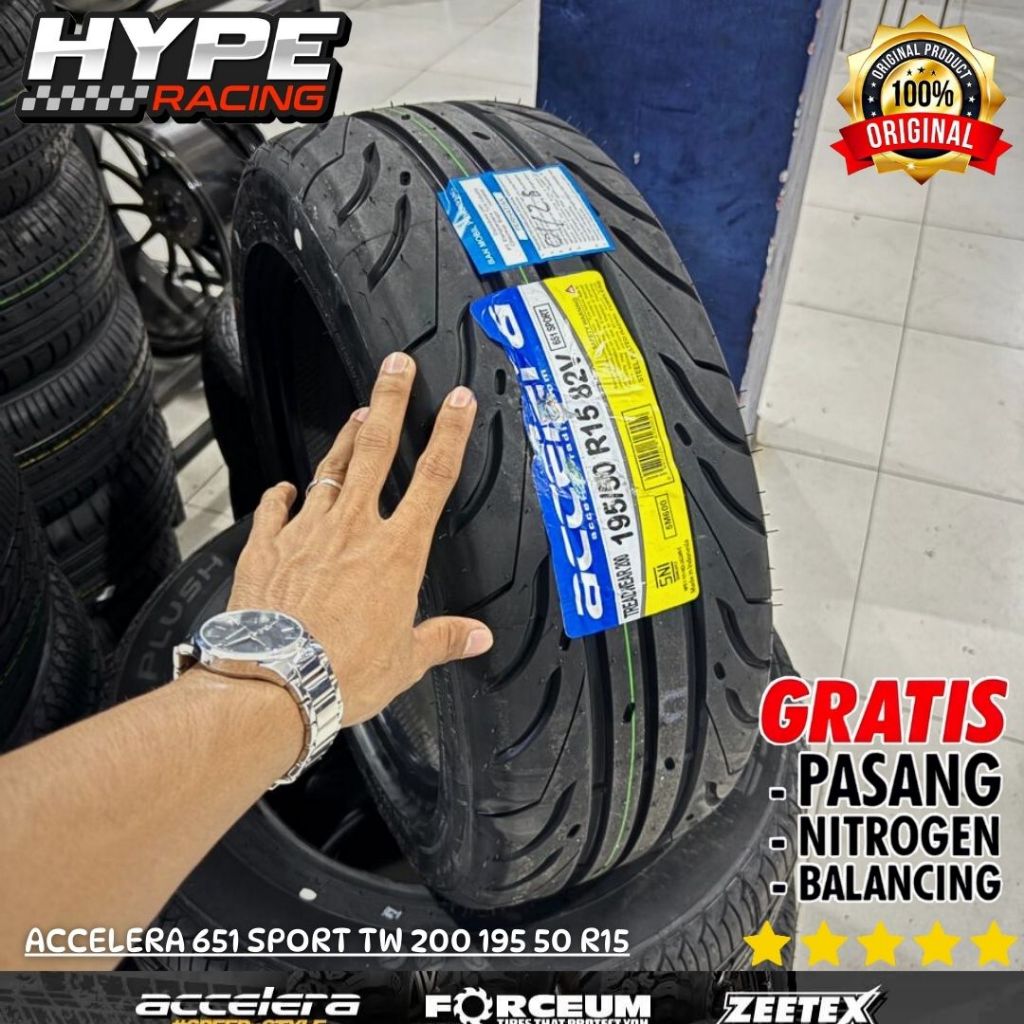 Ban Ring 15 195/50 R15 ACCELERA 651 SPORT TW 200 - Ban SemiSlick Sporty harga Mumer